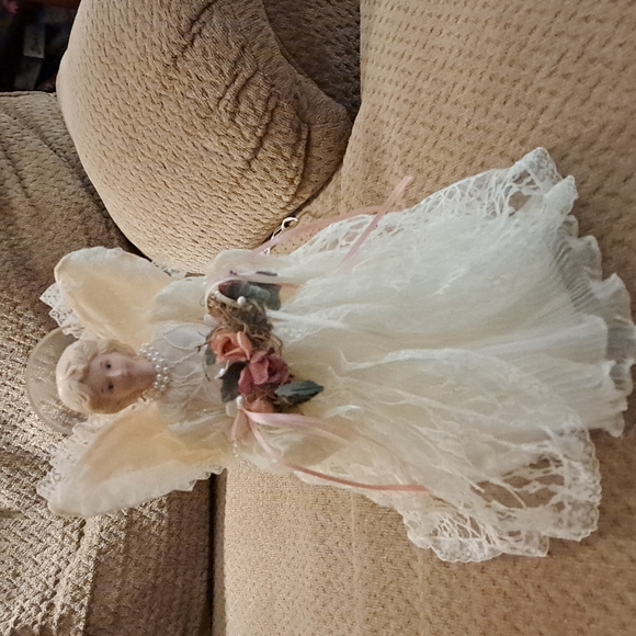 unknown Holiday Vintage Porcelain Lighted Angel Tree Topper Poshmark